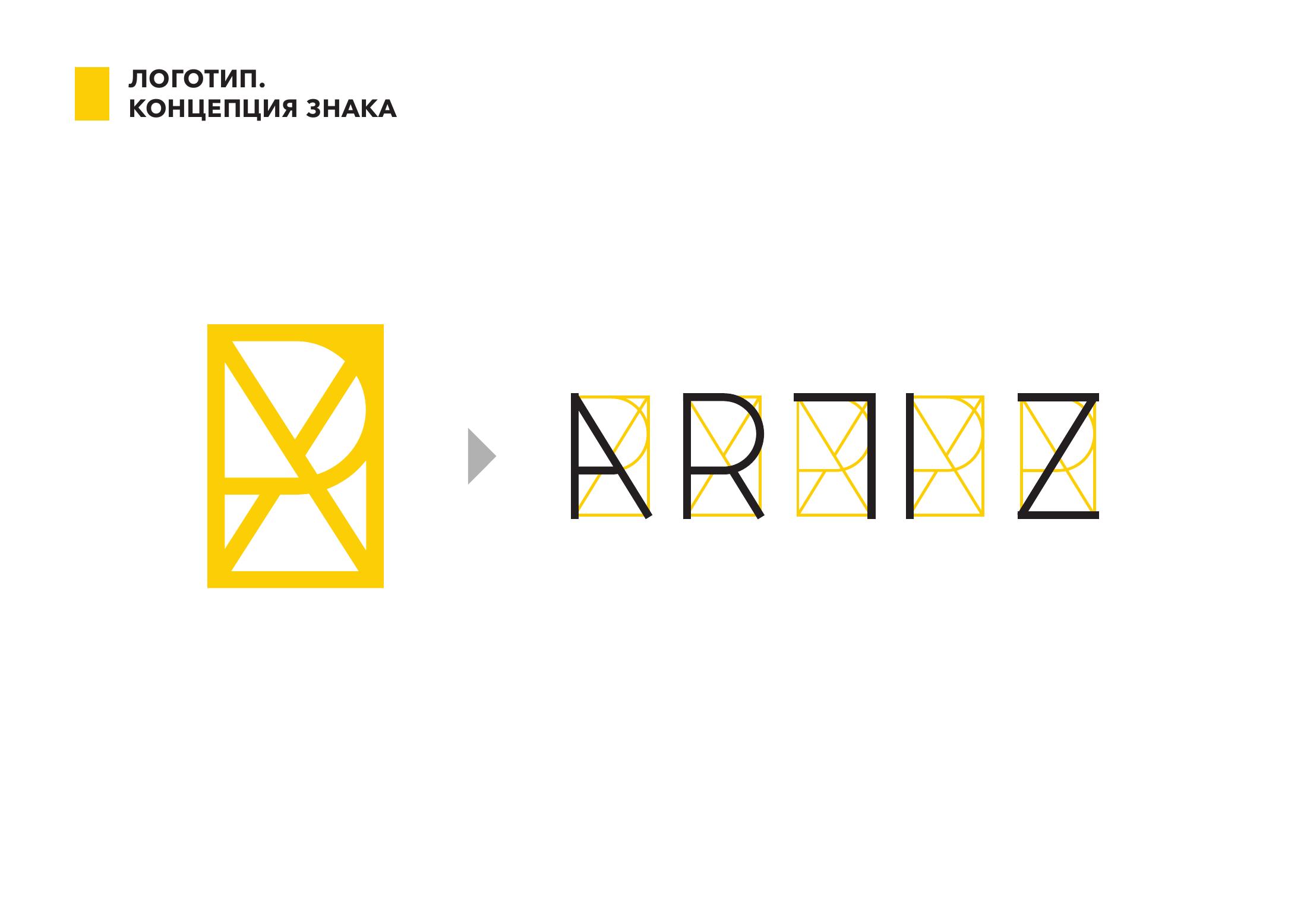 Поєднання літер ARTIZ у фірмовому знаку