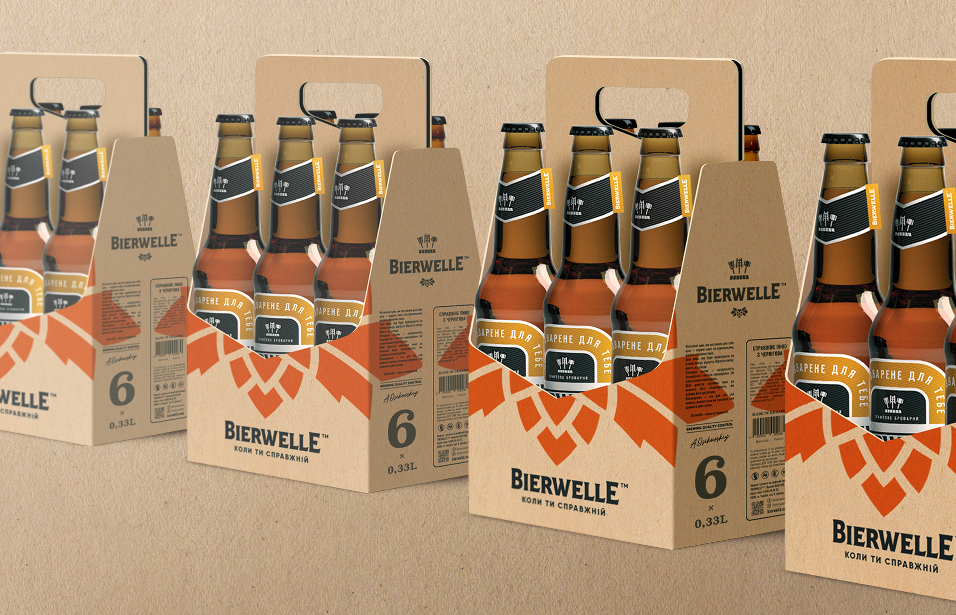 Пакування Bierwelle на шість пляшок